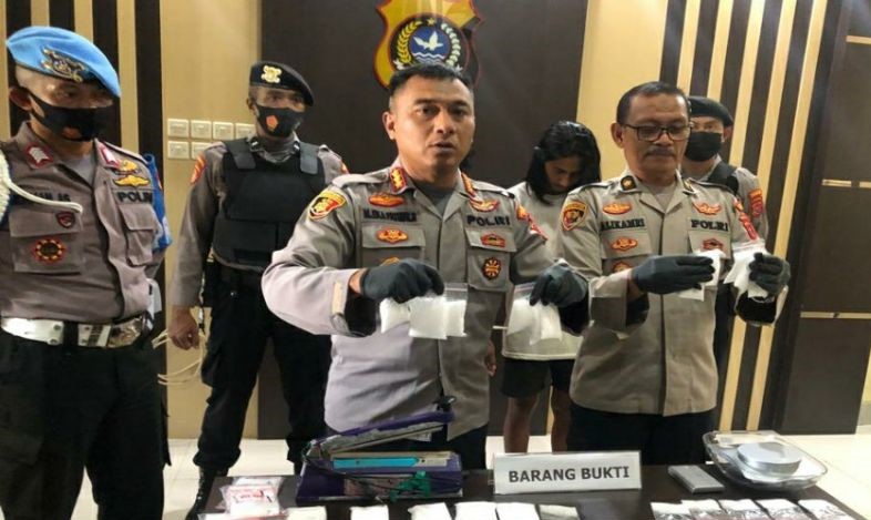 Polresta Kendari Bongkar Kasus Peredaran Sabu Seberat 1,4 Kg