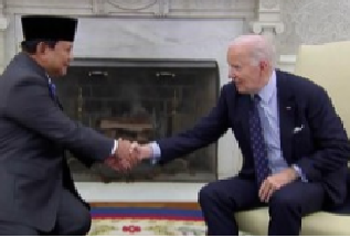 Presiden Prabowo Subianto, melakukan pertemuan dengan Presiden Amerika Serikat, Joe Biden, di Gedung Putih